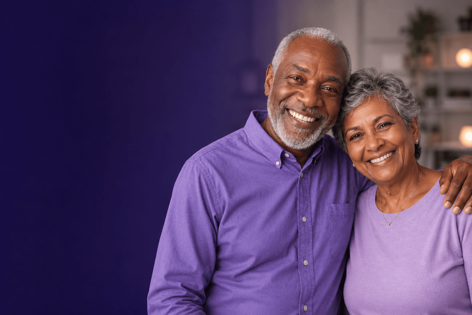 A couple smiling — the people NuHealth is built for