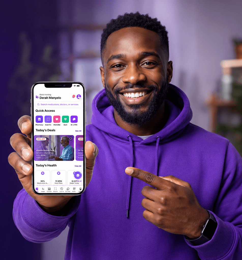 A NuHealth member showing the app on their phone